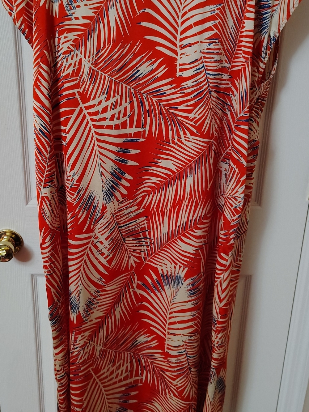 Cupshe Red Palm Print Wrap Dress - Picture 6 of 6